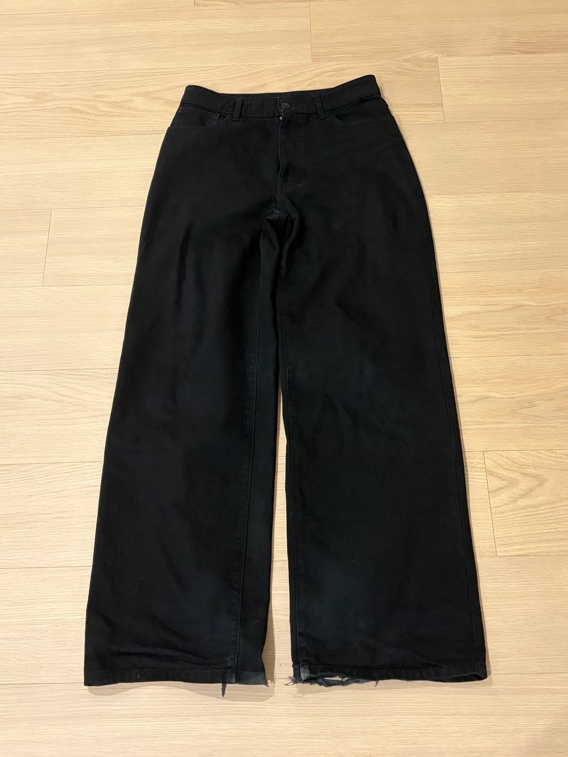 라프시몬스 23ss 블랙 워크 팬츠 데님 상품이미지4