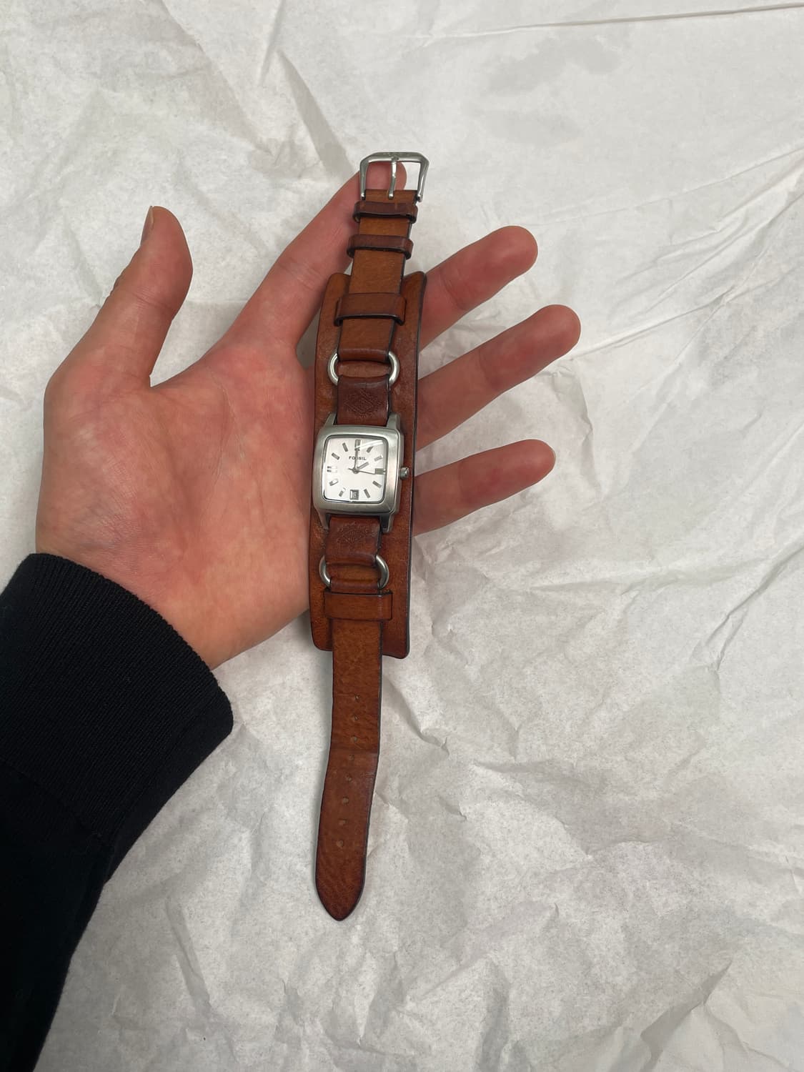 [004] Fossil 빈티지 웨스천 번드 쿼츠 워치 (브라운) 상품이미지9