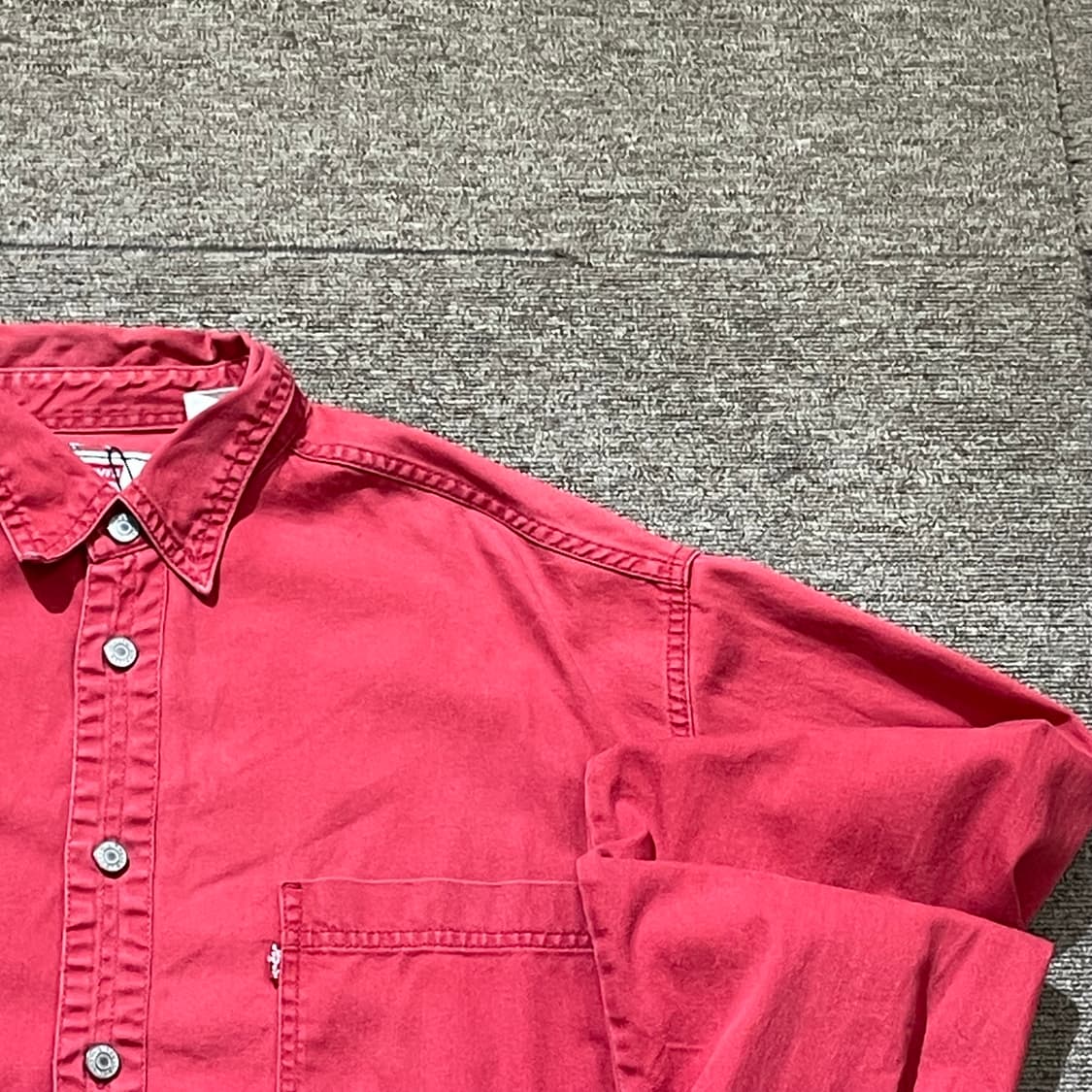 (M) 90s Levi's 리바이스 코튼 워크 셔츠 상품이미지2