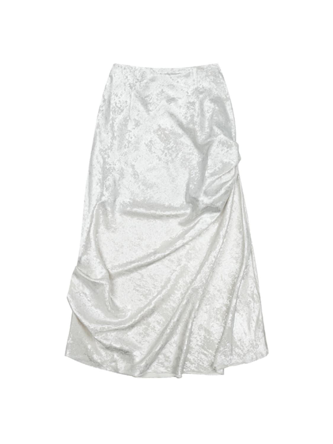 쓰리투에이티 언발란스 셔링 스커트 아이보리 상품이미지1