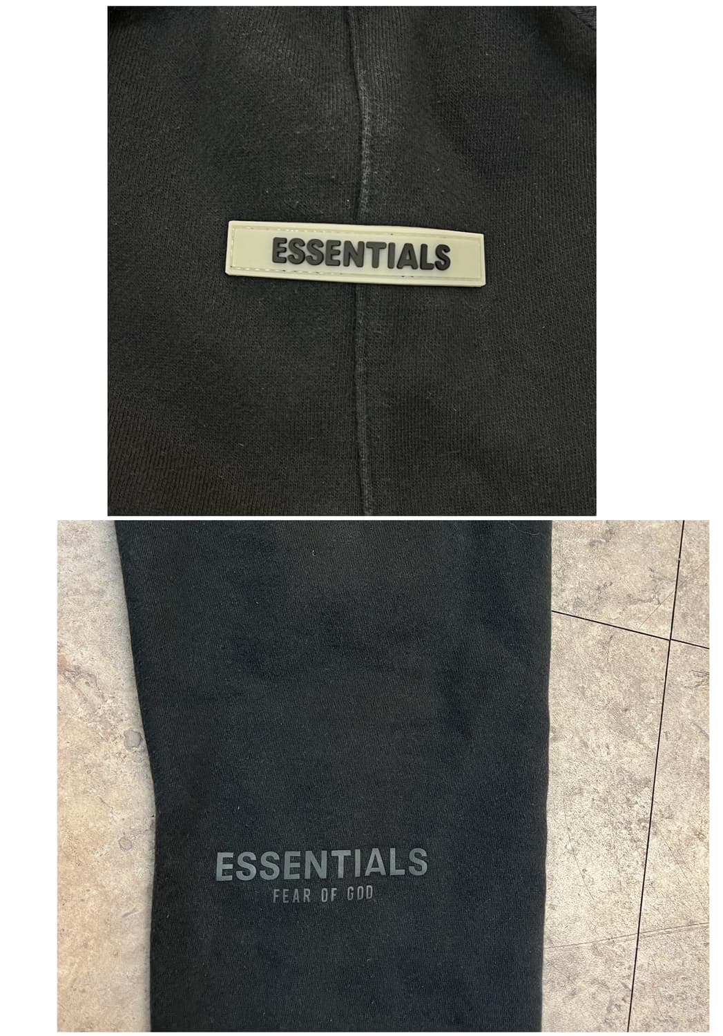 피어오브갓 에센셜 기모 스웻 조거 팬츠 차콜 M #csz3583  상품이미지4