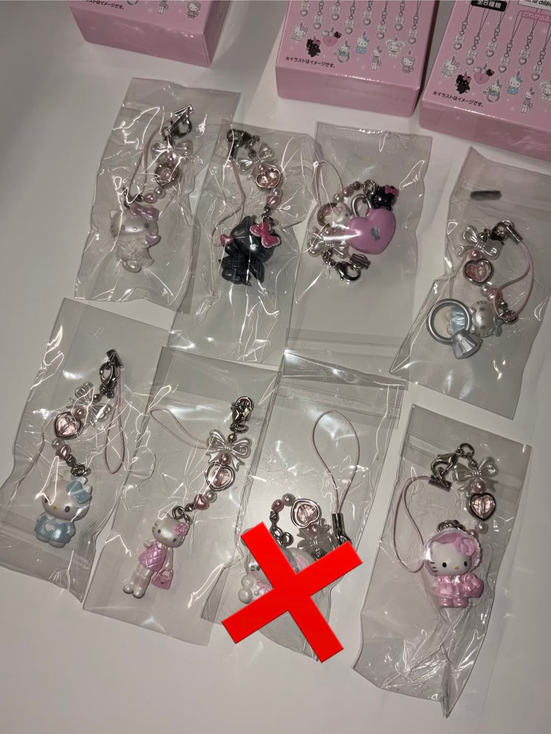 헬로키티 천사 악마 시리즈 스트랩 미개봉 상품이미지1