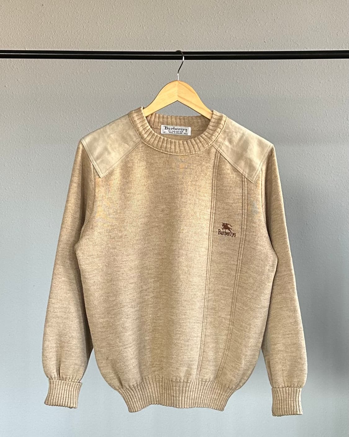 [M-L]버버리 BURBERRYS 퓨어울 잉글랜드산 코만도 니트 상품이미지1