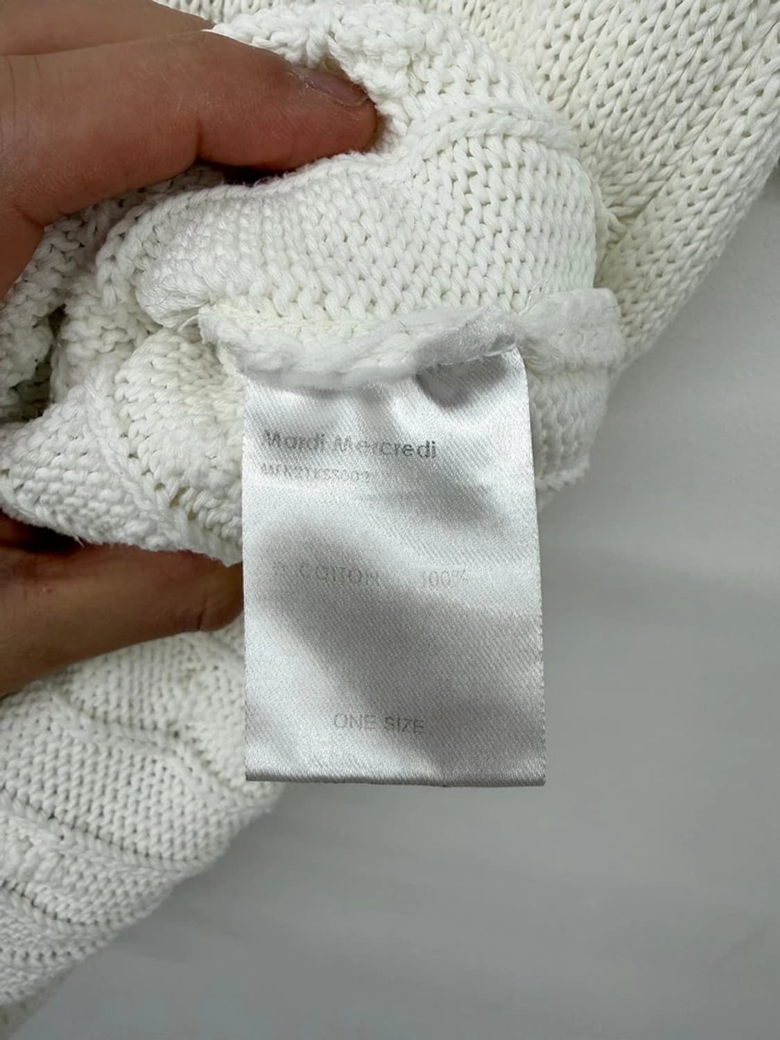 Mardi 메크르디 빅로고 케이블 니트 반팔 PN9733 상품이미지6