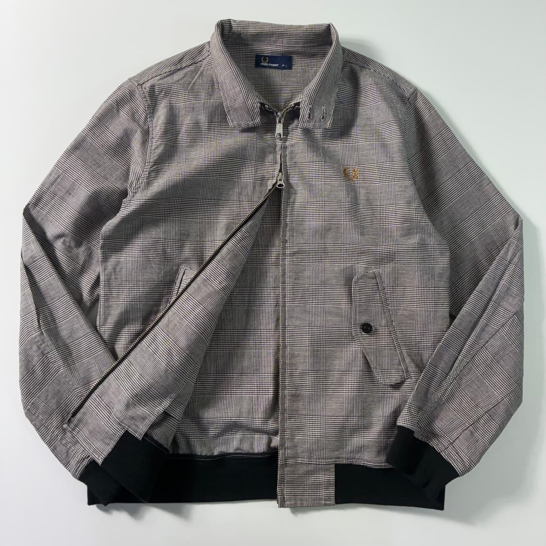 Fred perry  프레드 페리 체크 투웨이 바라쿠다 해링턴 자켓  상품이미지3