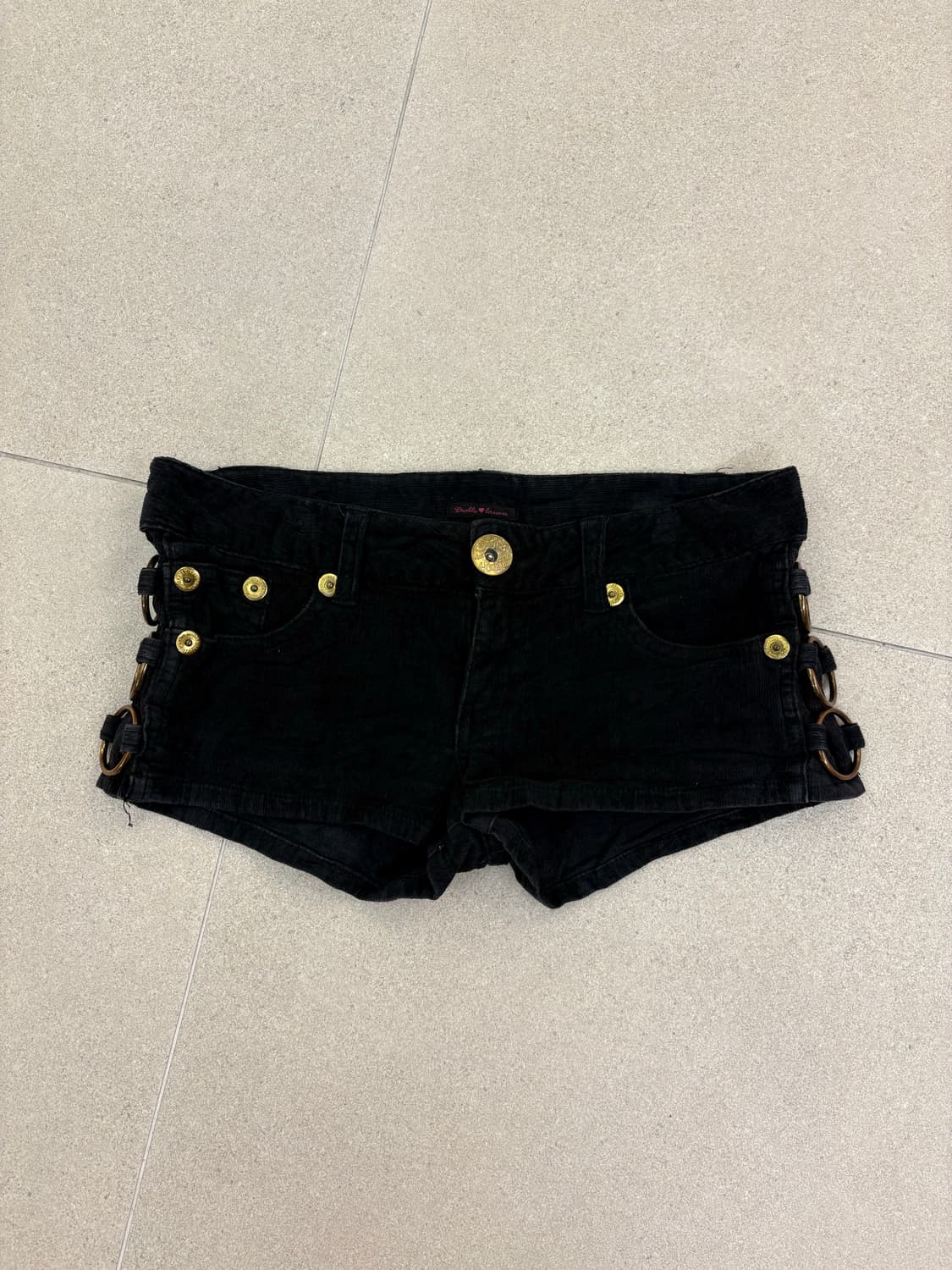 코듀로이 사이드 링 숏츠 상품이미지1