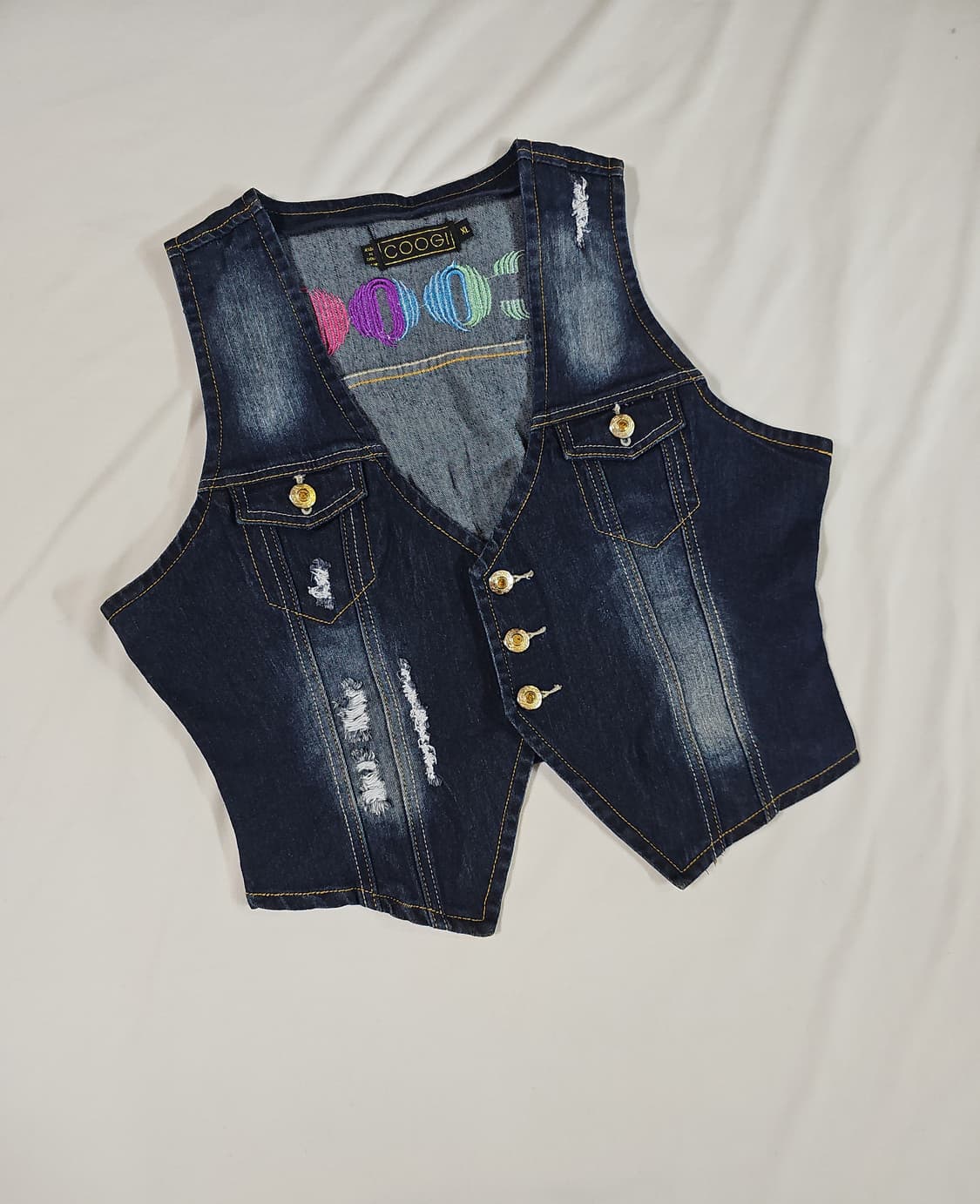 COOGI 쿠지 빈티지 여성 데님 베스트 y2k 쿠기 상품이미지2