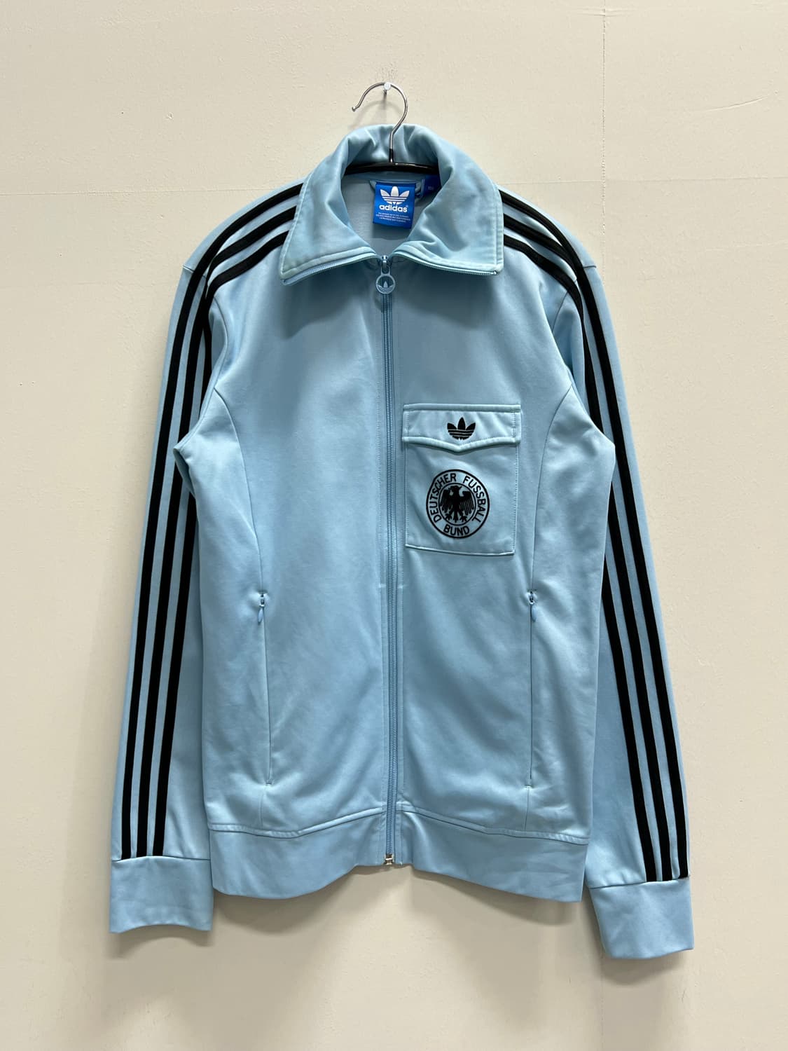 아디다스 올드스쿨 독일 트랙탑 져지 스카이블루 상품이미지2