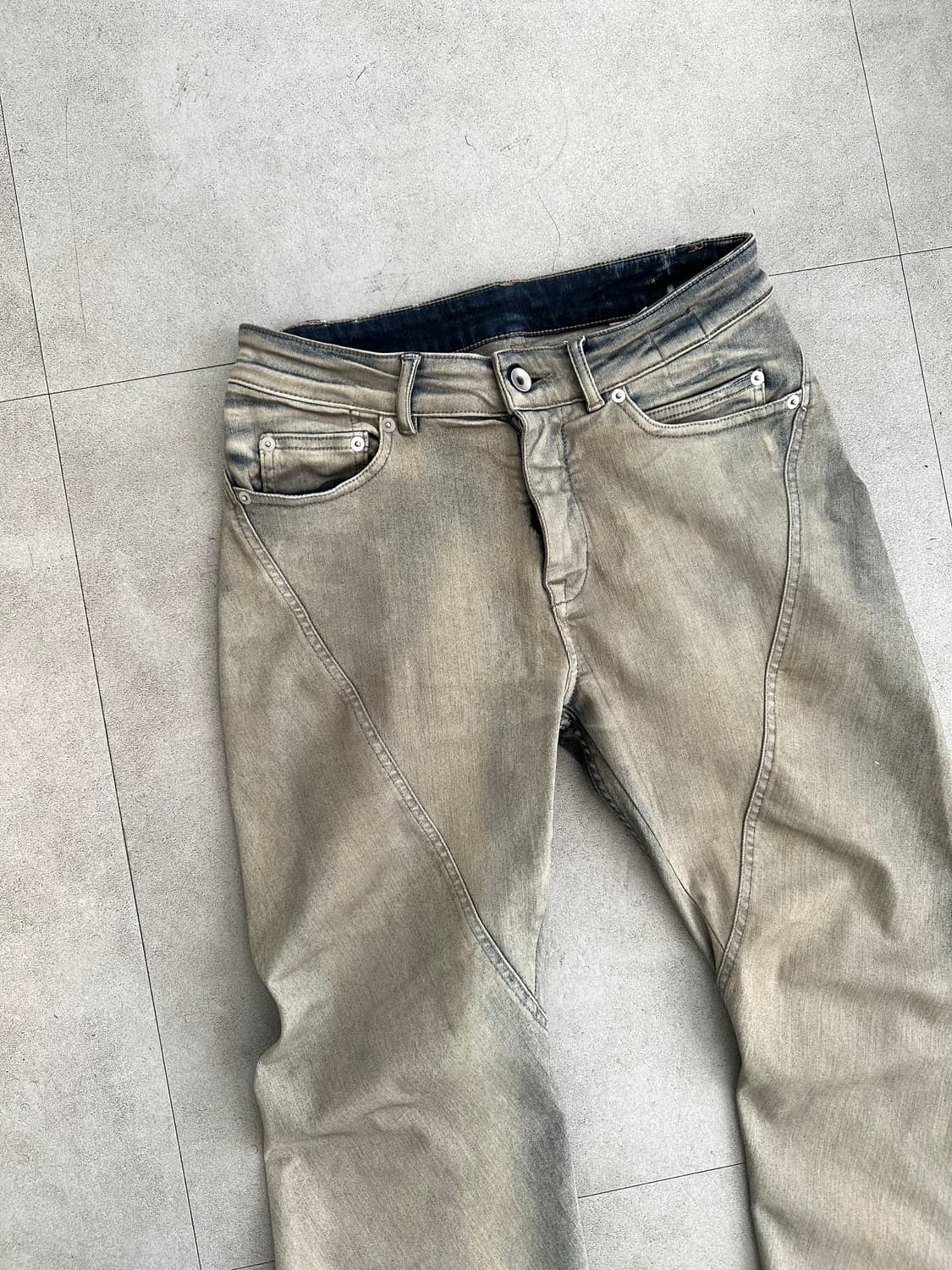 릭오웬스 바이어스 부츠컷 플레어 팬츠 상품이미지3