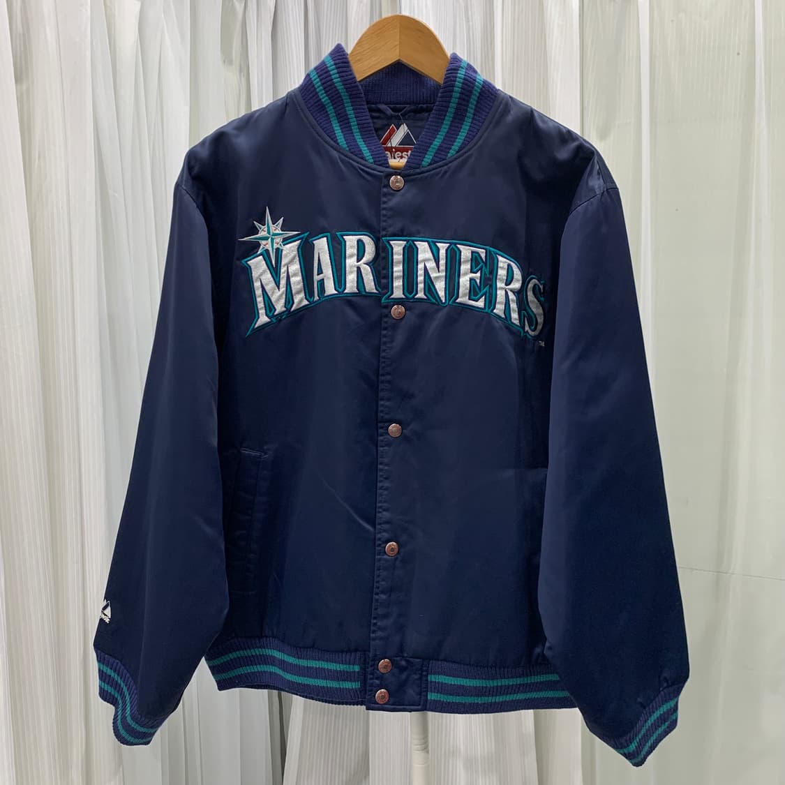 Majestic 시애틀 매리너스 베이스볼 바시티 자켓 1700 상품이미지1