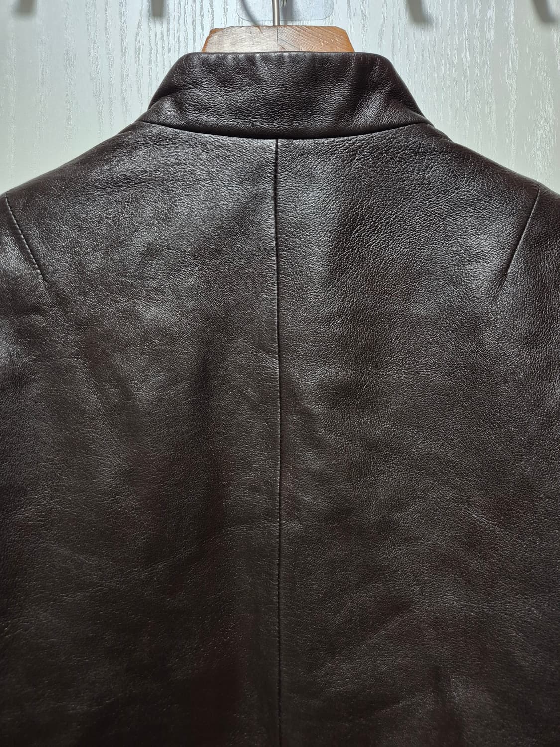 JPN 빈티지 초코브라운 양가죽 지퍼 자켓 상품이미지8