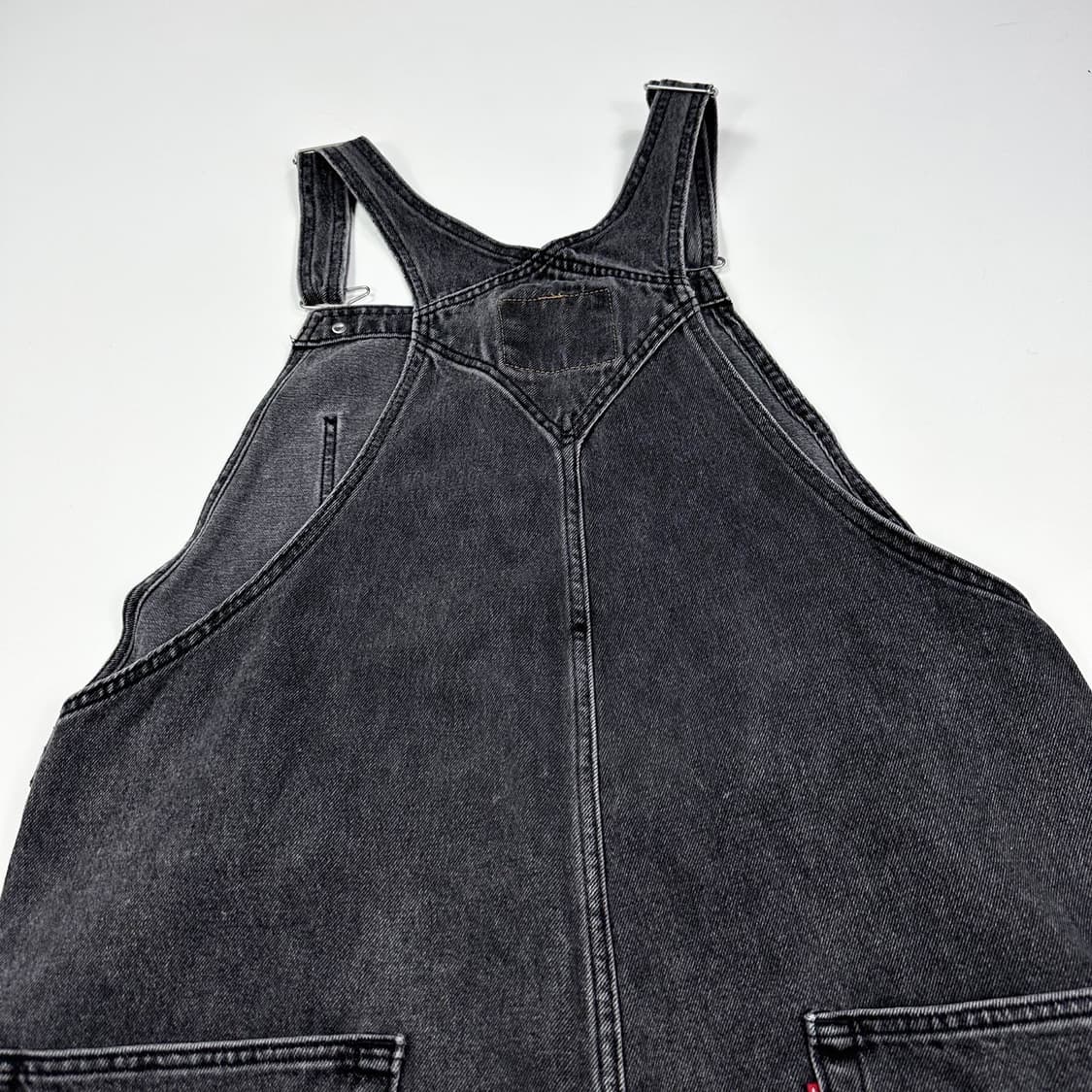 리바이스 오리지널 흑청 오버롤 멜빵바지 (XL) 상품이미지4