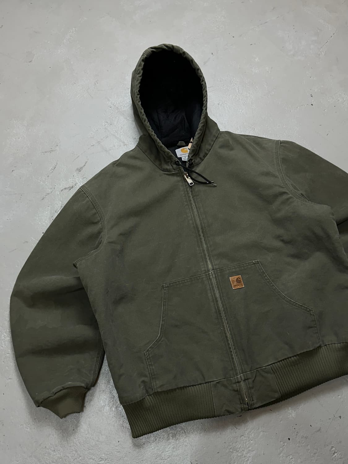 OG 칼하트 J130 액티브 자켓 ARG 칼하트 모스그린 자켓 상품이미지5