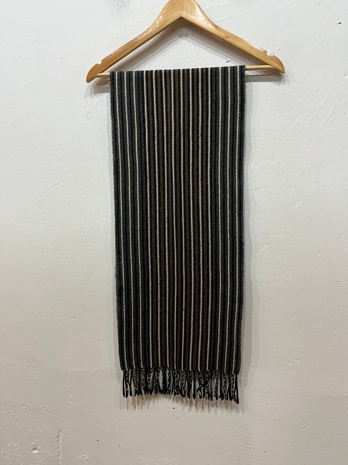 Made in JAPAN 울 캐시미어 니팅 머플러 상품이미지4