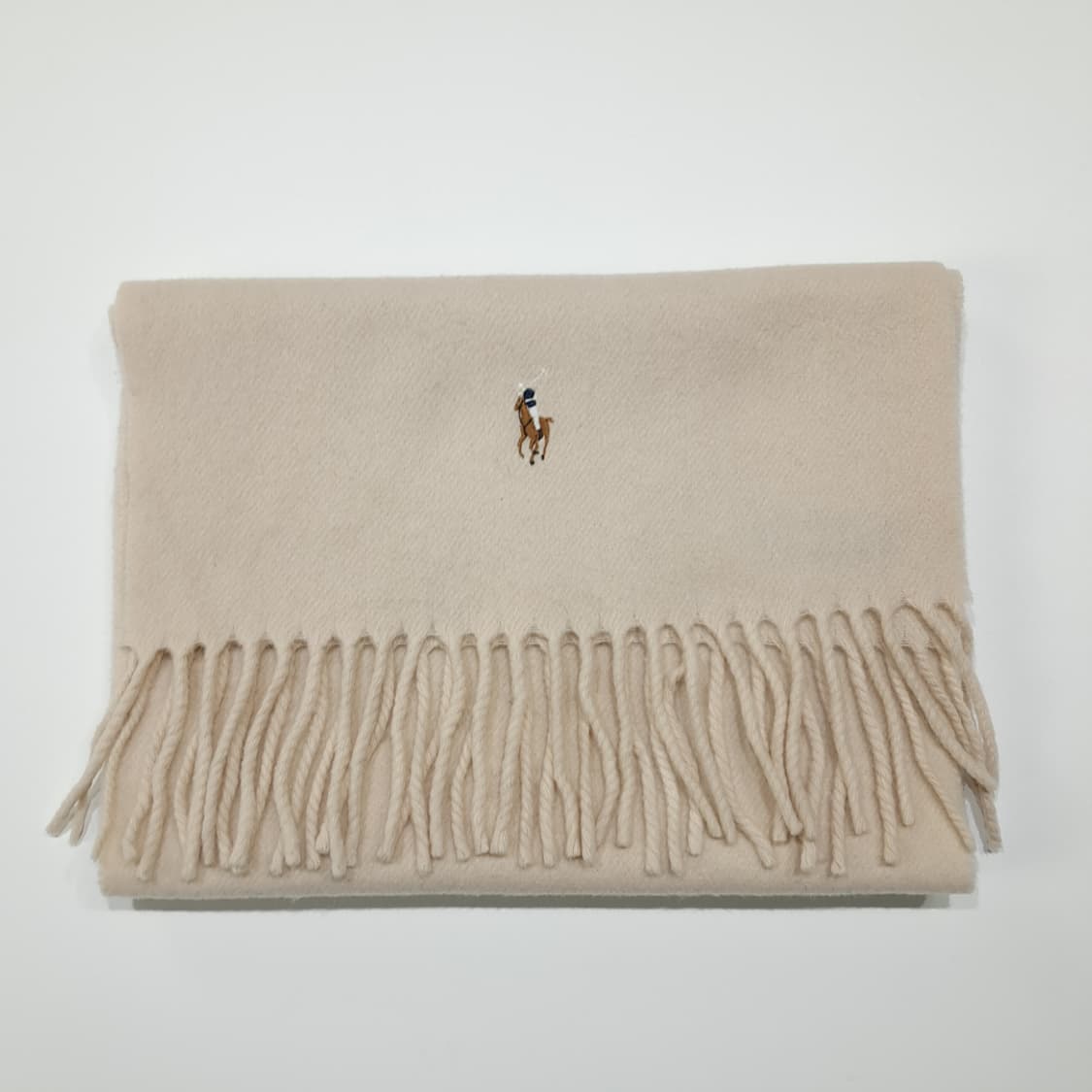 MX616 폴로 90s 울캐시미어 멀티포니 베이지오트밀 머플러목도리 상품이미지7