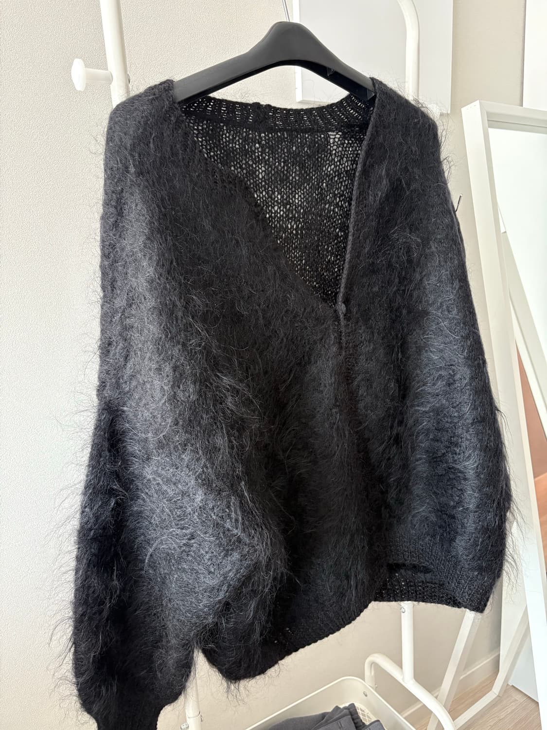 원버튼 헤어리 가디건 상품이미지1