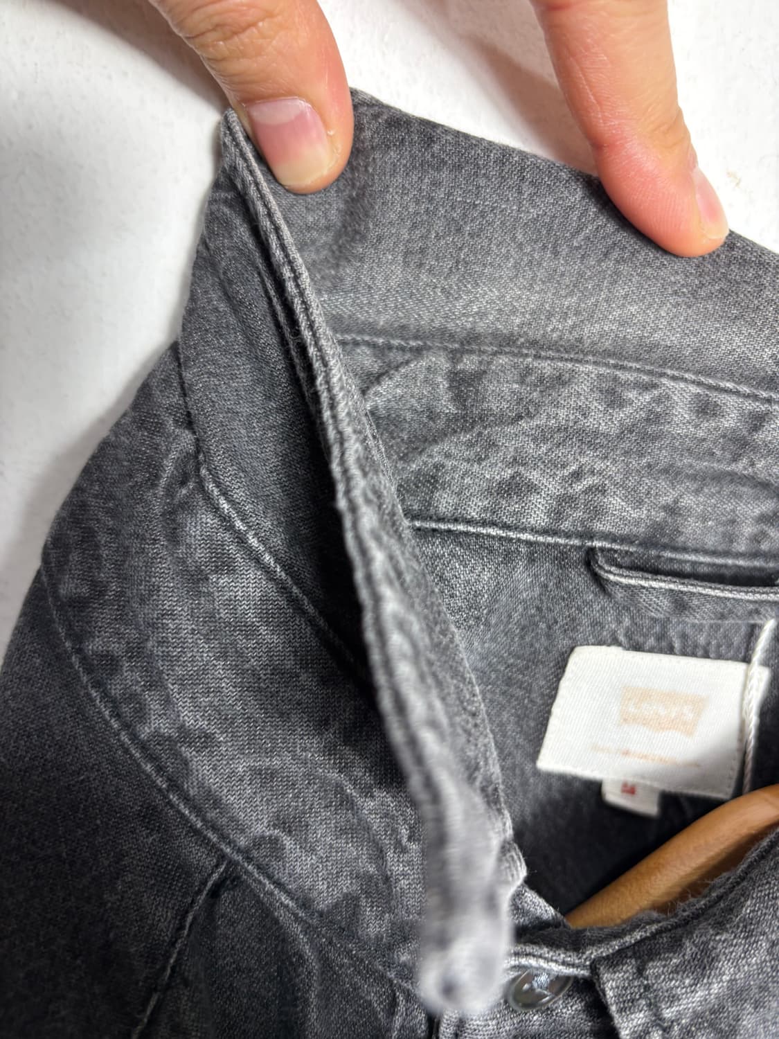 리바이스 흑청 데님 웨스턴 셔츠 상품이미지7