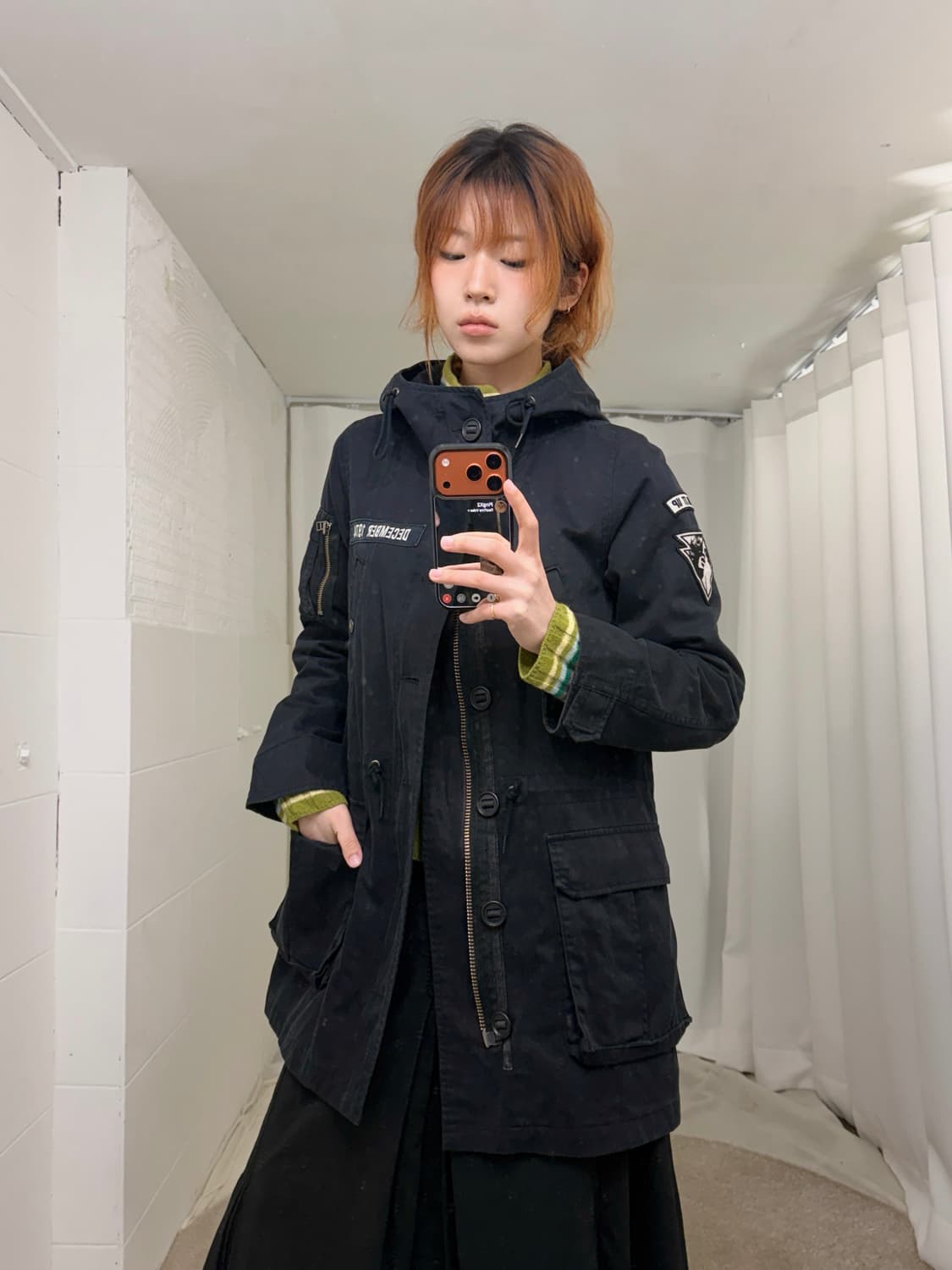 히스테릭글래머 네이비 코튼 야상 상품이미지1