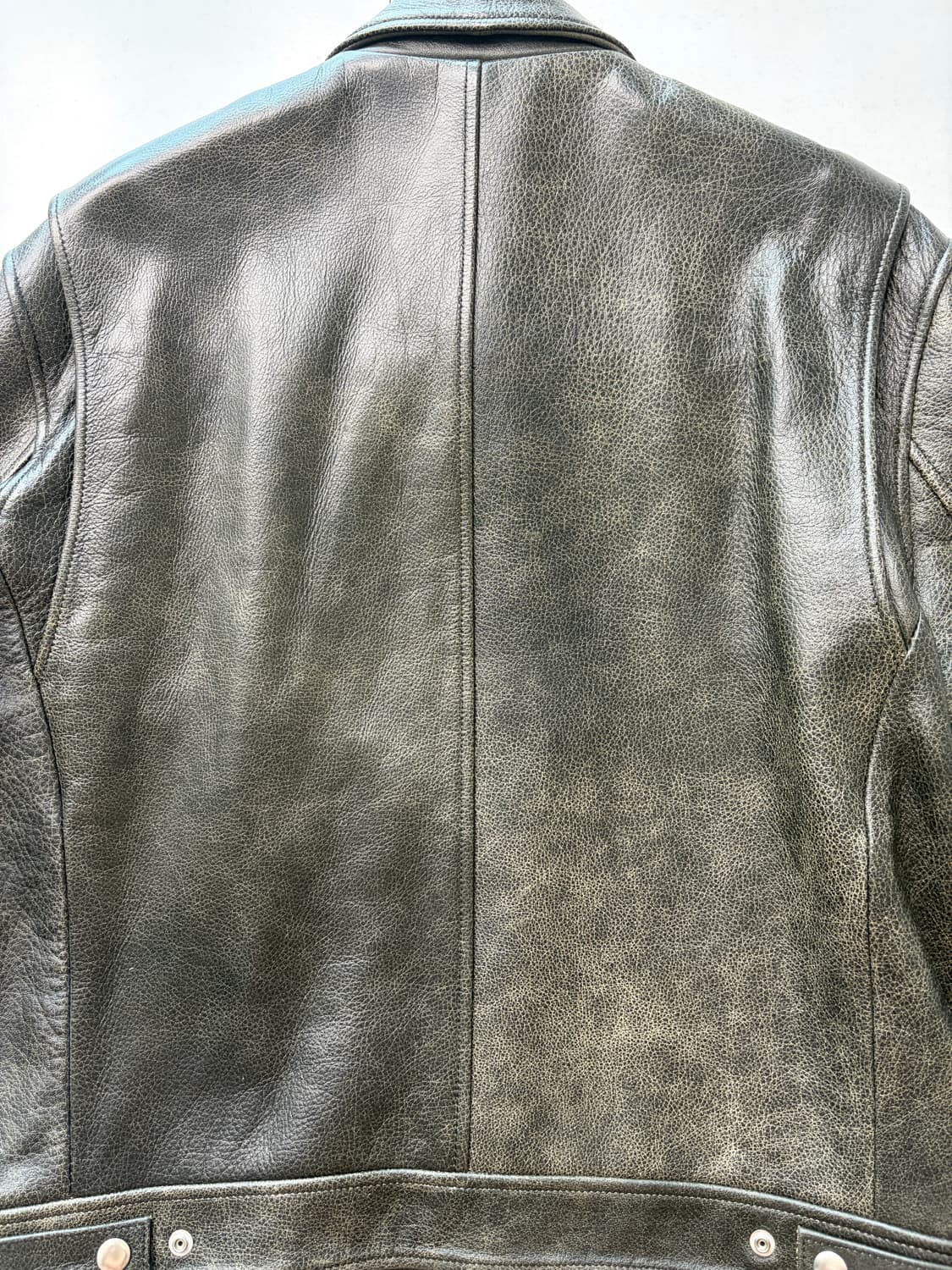 토니웩 레더 체스트 집 자켓 트리트먼트 블랙 XL 상품이미지5