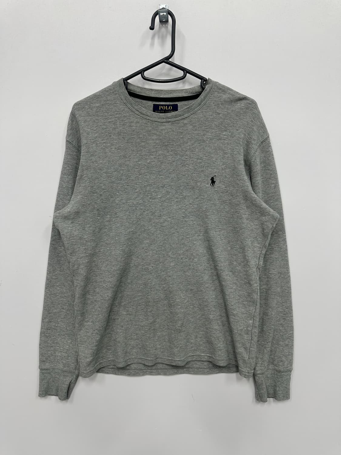 폴로 그레이 와플 니트 상품이미지1