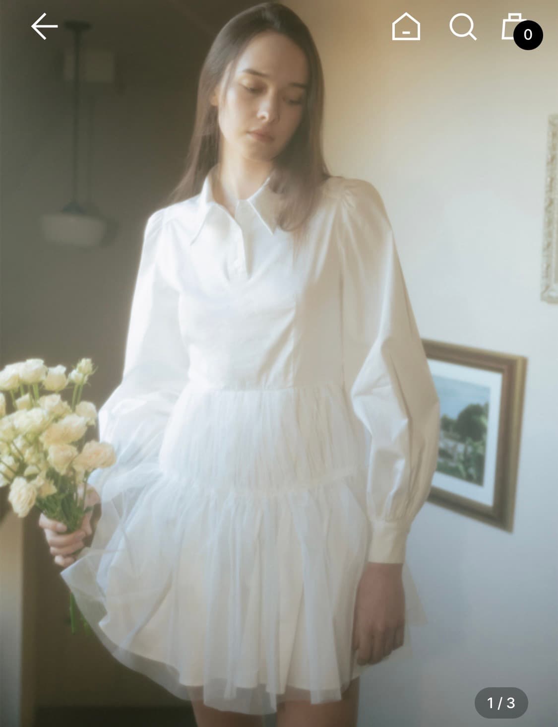 더티스 쉬폰 셔츠원피스 상품이미지1