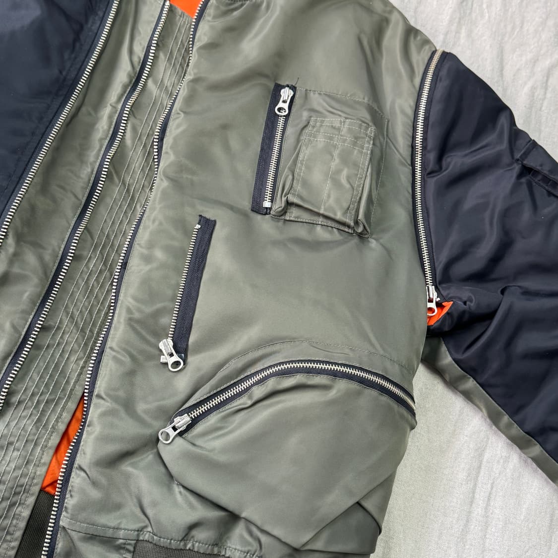 넥스트도어립스 배색 항공점퍼 ma1 105 상품이미지4