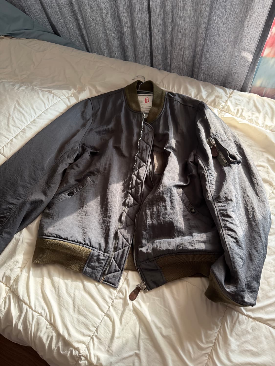 블랙아웃 ma-1 그레이 상품이미지1