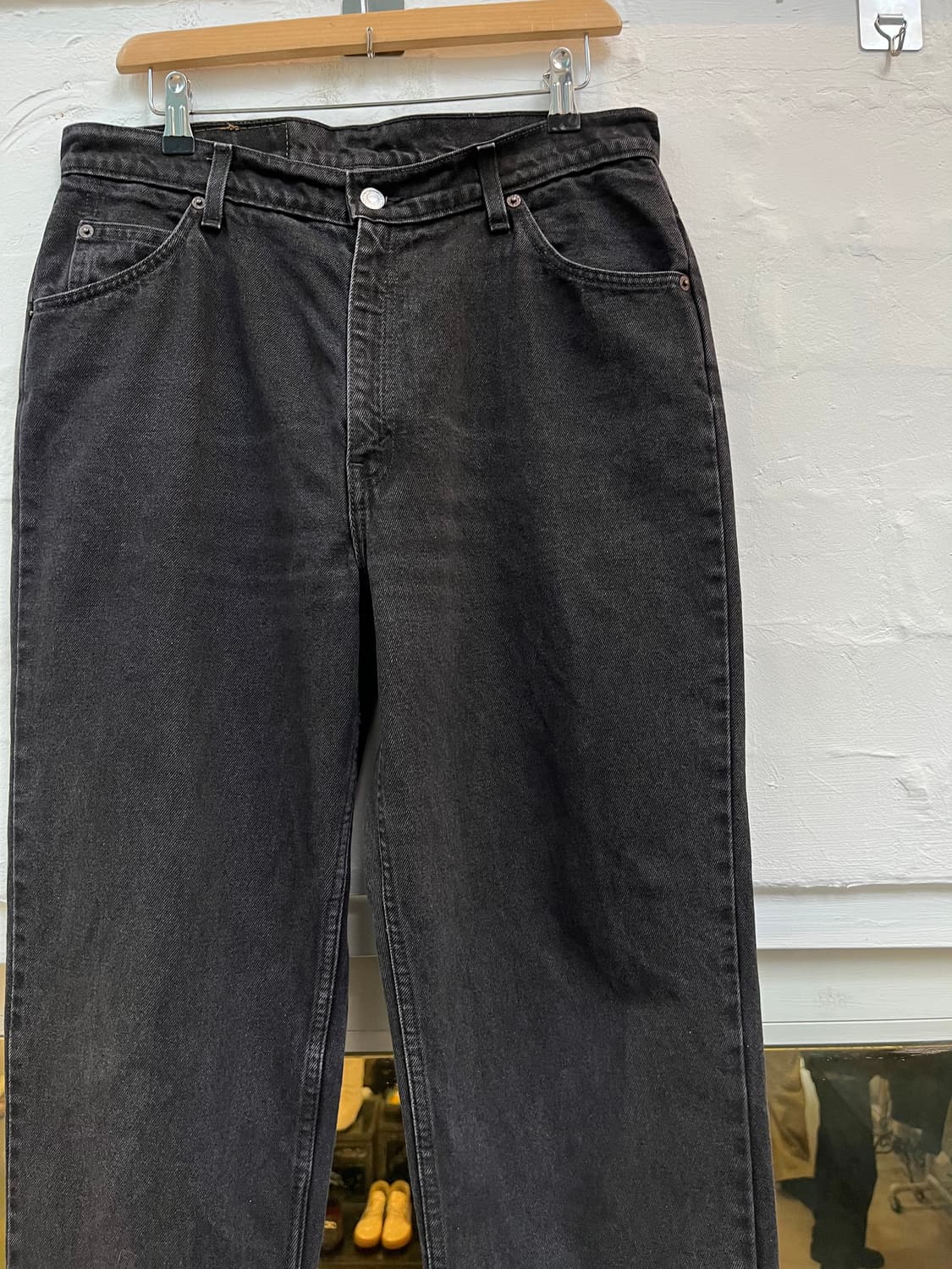 Levis 912 Orange Tab 슬림핏 블랙 데님팬츠 S 상품이미지5