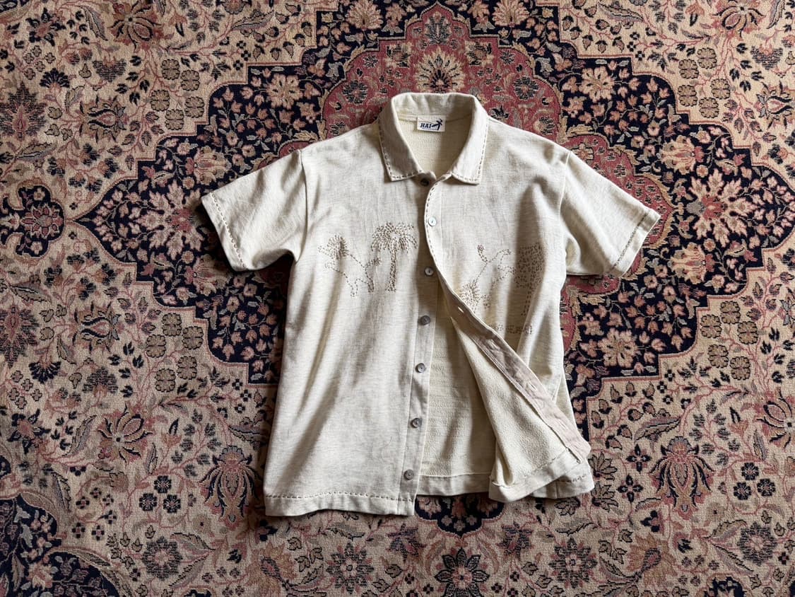 이세이 미야케 HAI 스포팅기어 오픈칼라넥 셔츠 100 상품이미지1