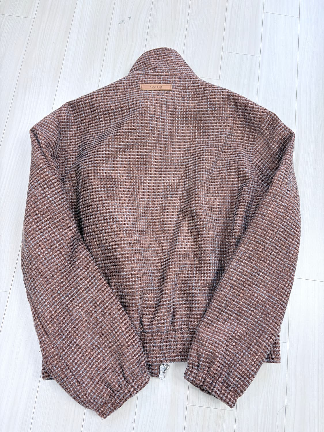 세터 레체 트위드 집업 자켓 브라운 상품이미지5