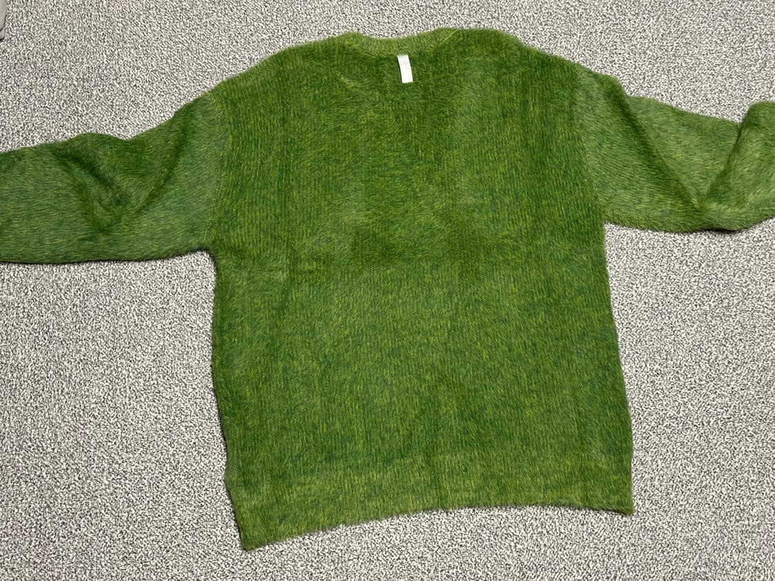 노매뉴얼 헤어리 니트 그린 S 사이즈 상품이미지3