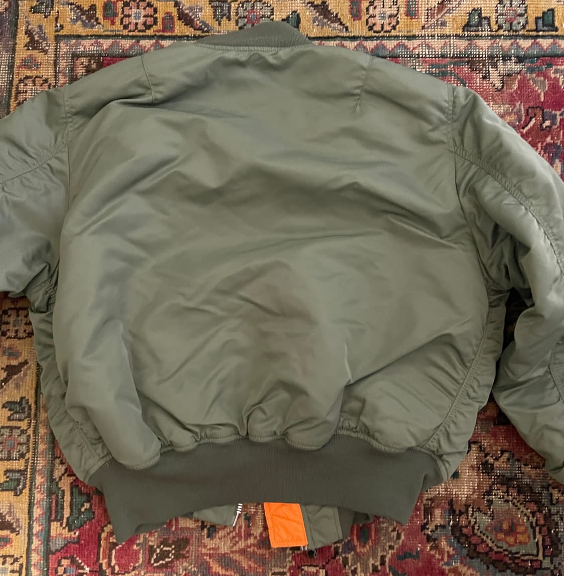 80s 미공군 납품용 알파인더스트리 MA-1 플라이트자켓 세이지 상품이미지8