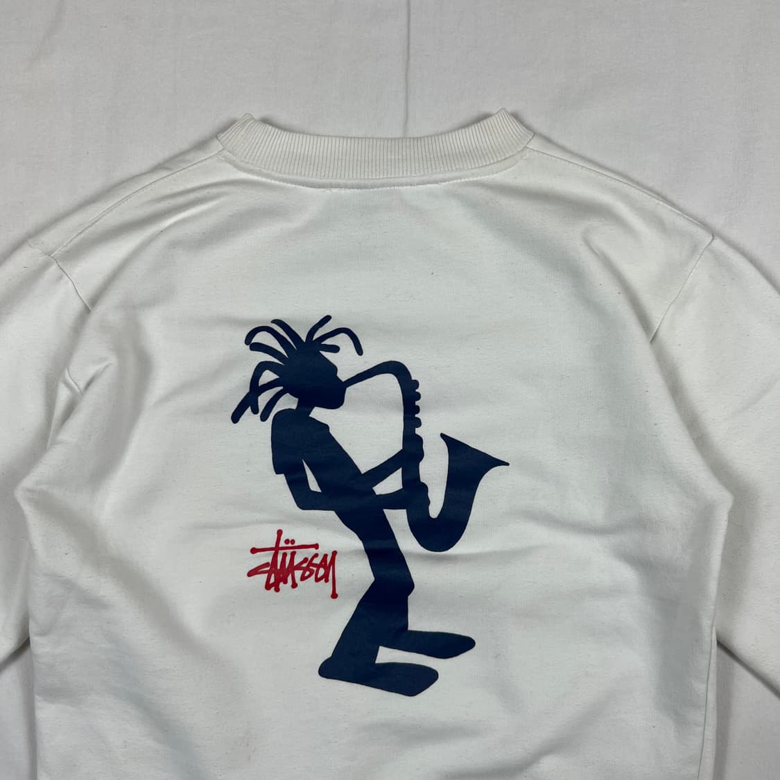 90s 스투시 쉐도우맨 드레드락 색소폰 맨투맨 스웻셔츠 상품이미지6