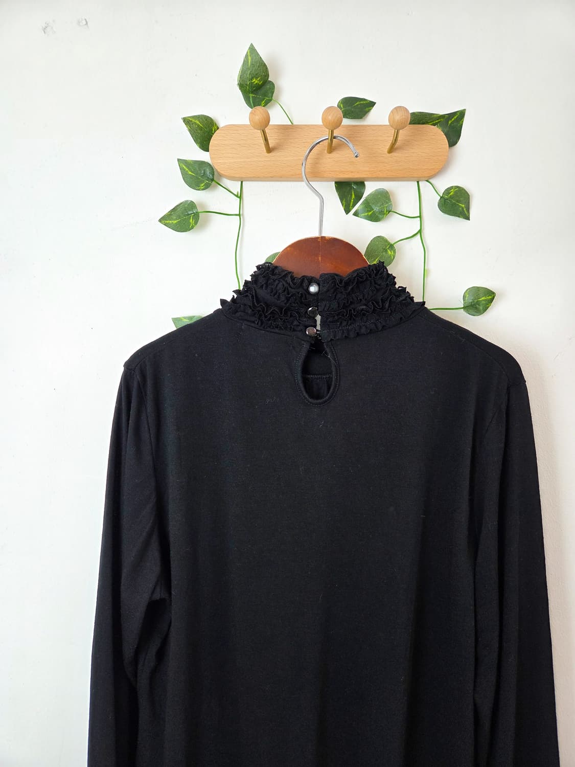 레이스 포인트 목폴라 슬리브 [빅사이즈] 상품이미지5