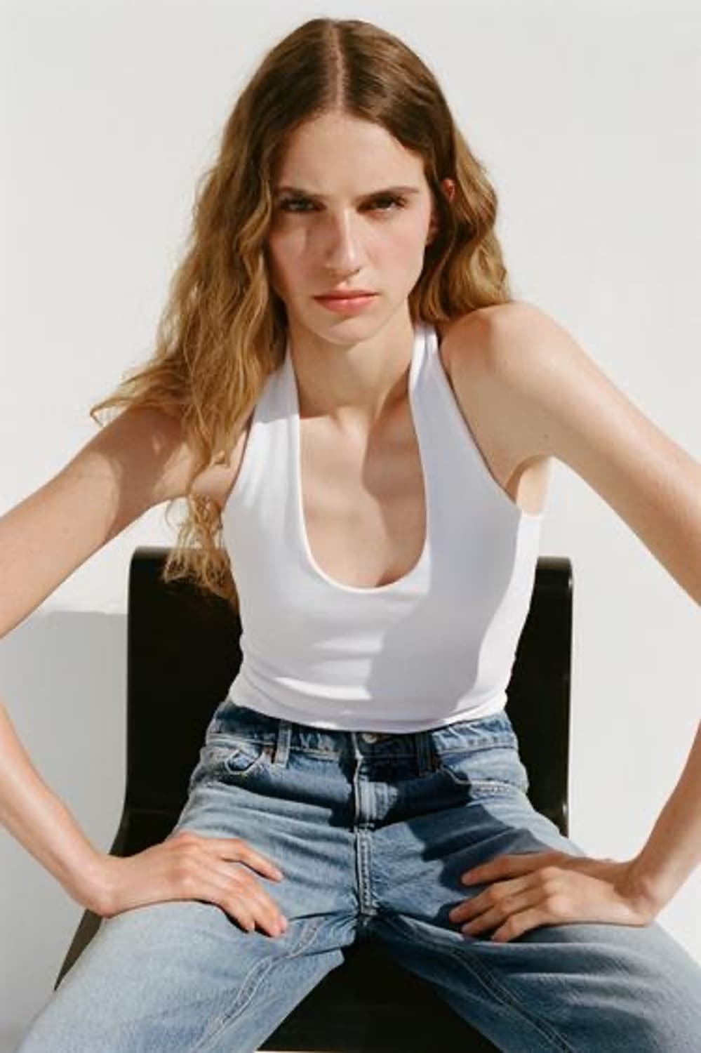 ZARA 자라 홀터 탑, 자라 홀터넥 나시  상품이미지2