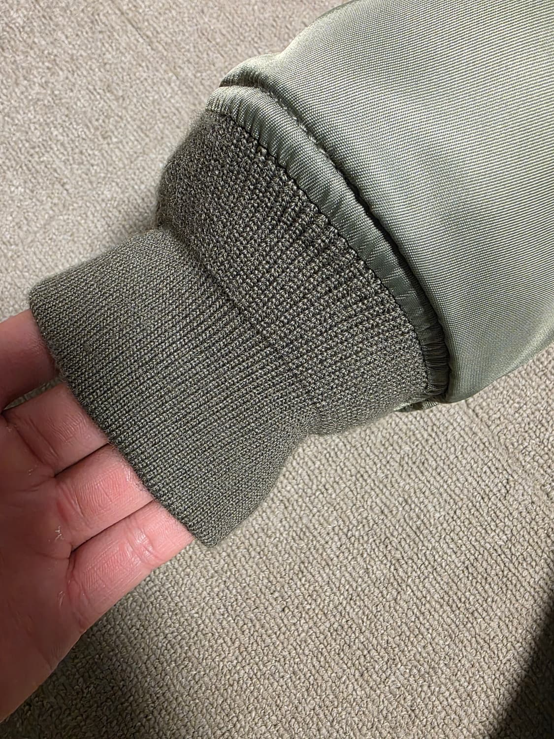 [L] 스투시 x CDG MA-1 자켓 올리브 상품이미지5