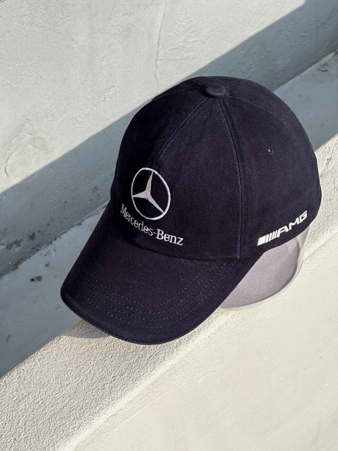 [F] 메르세데스 벤츠 로고 다크네이비 볼캡 모자 상품이미지2
