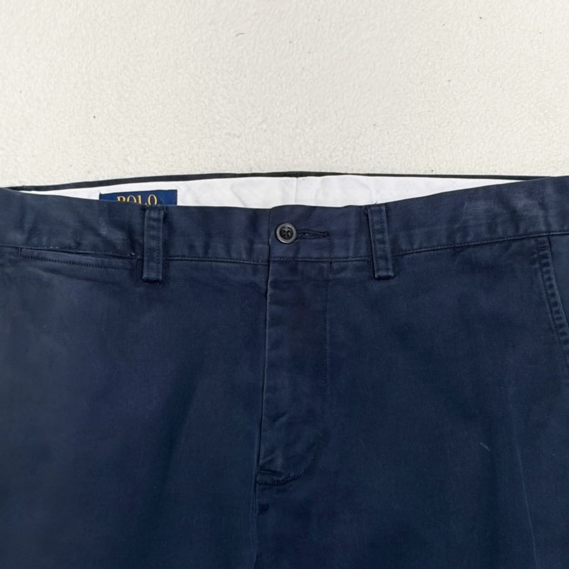 POLO 슬림핏 네이비 코튼팬츠 32 상품이미지3
