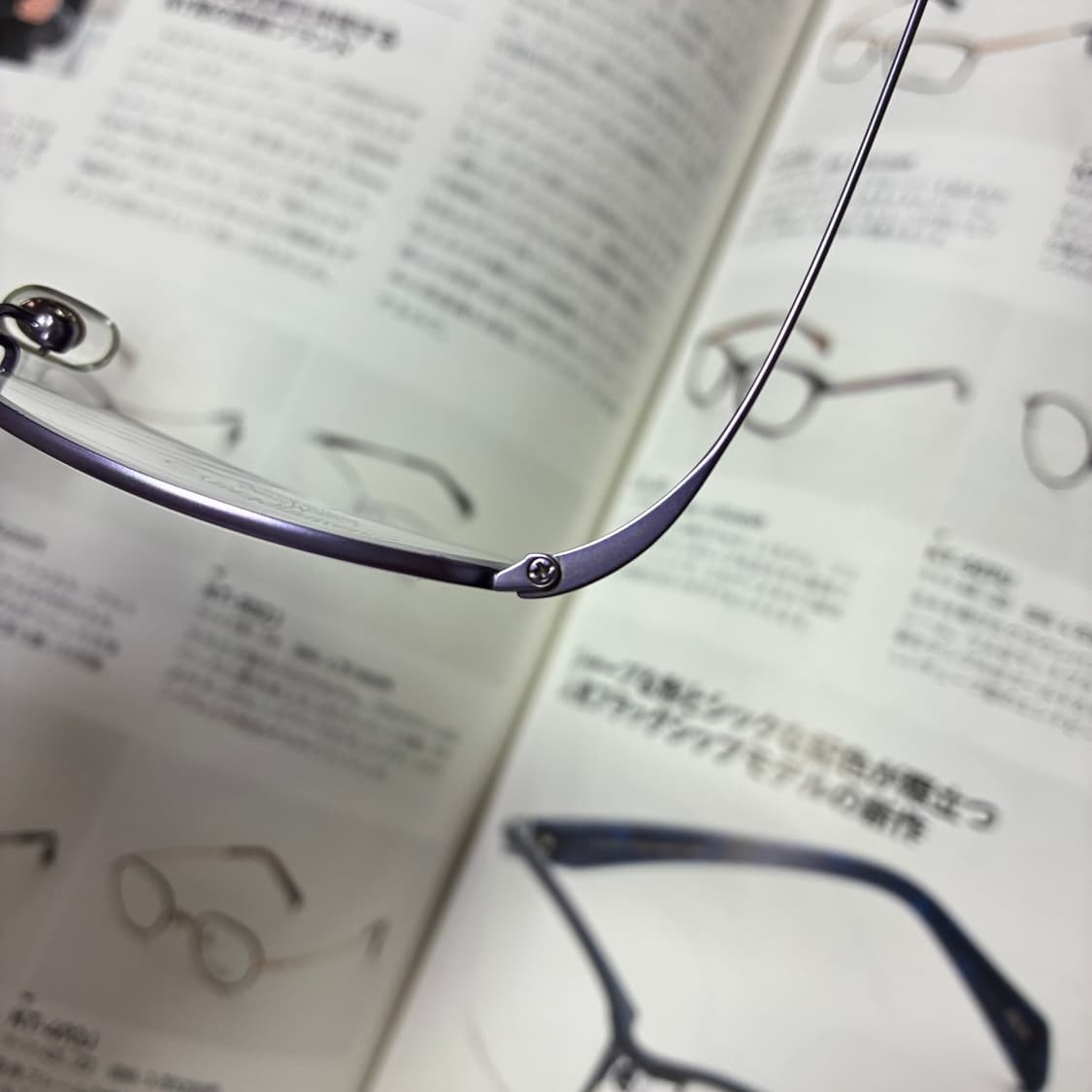 SANTA MONICA 산타모니카 반무테 티타늄 퍼플 안경 상품이미지5