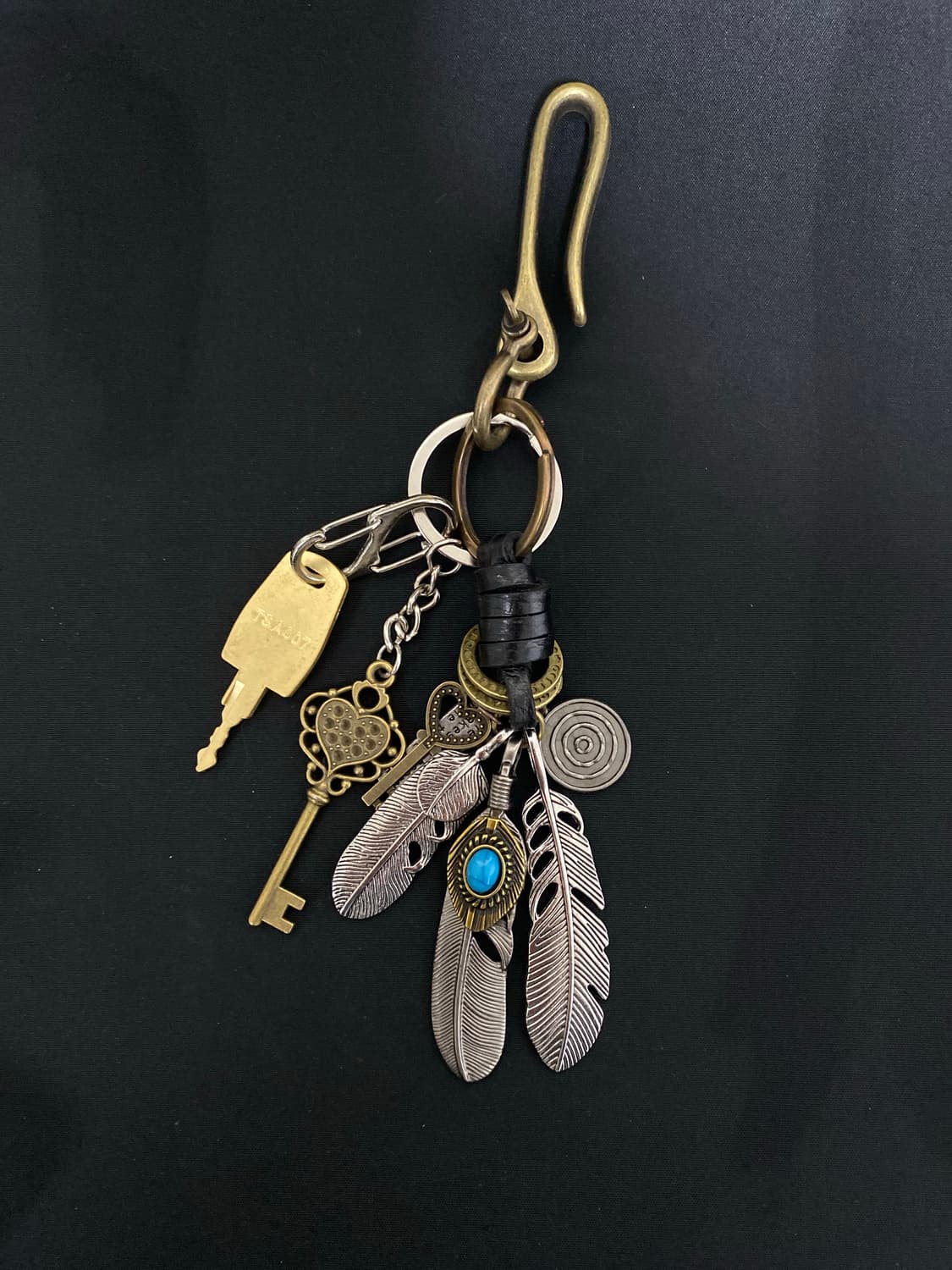에스닉 깃털 키링 상품이미지1