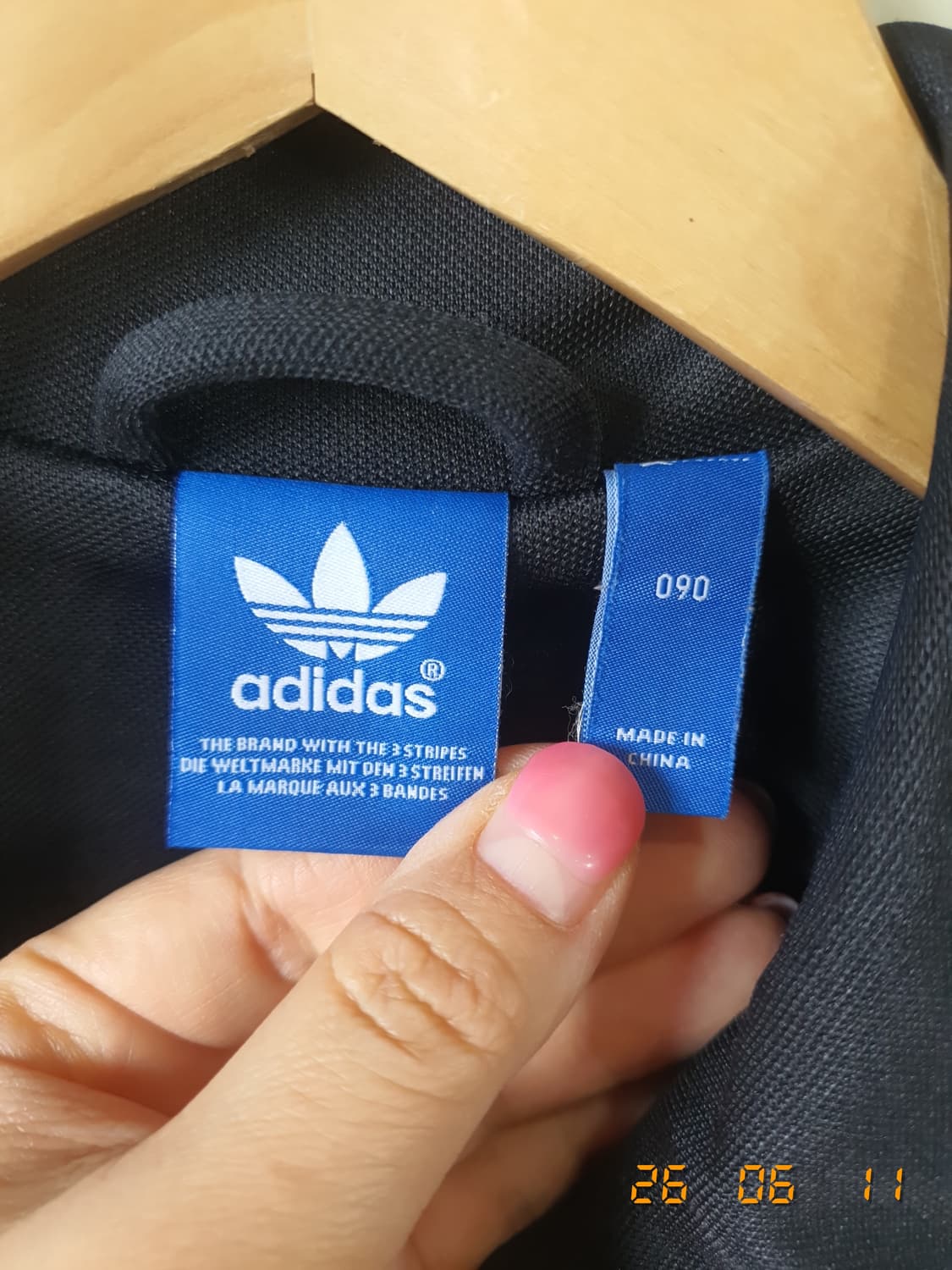 아디다스 삼선 트랙탑 져지90 블랙 상품이미지4