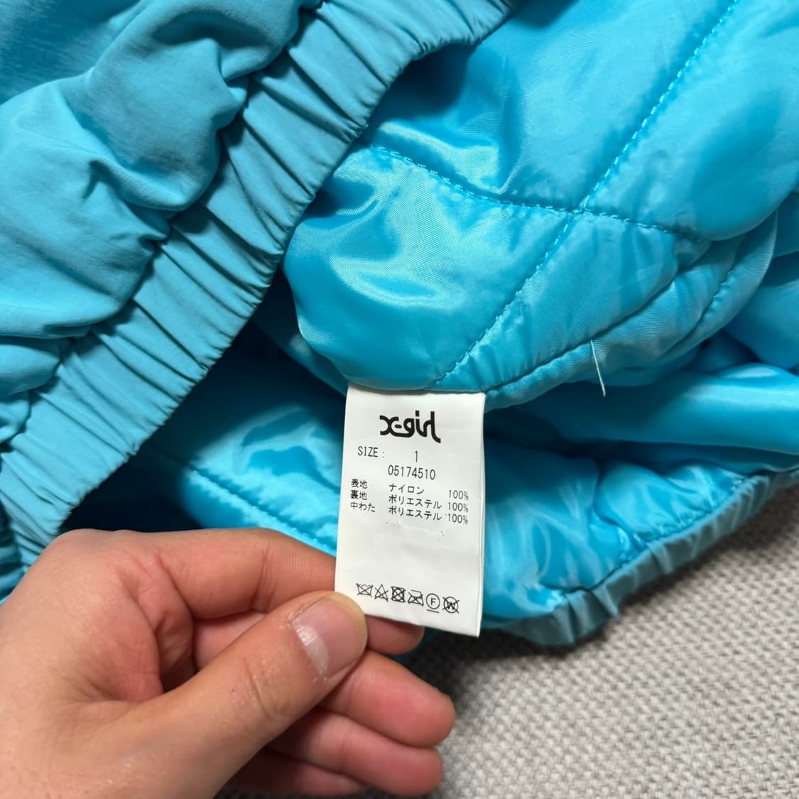 스타터 x X-GIRL 후드 패딩자켓 상품이미지5