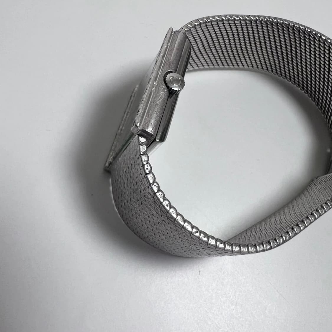 오메가 드빌 빈티지 시계 다이아몬드 베젤 실버 상품이미지3