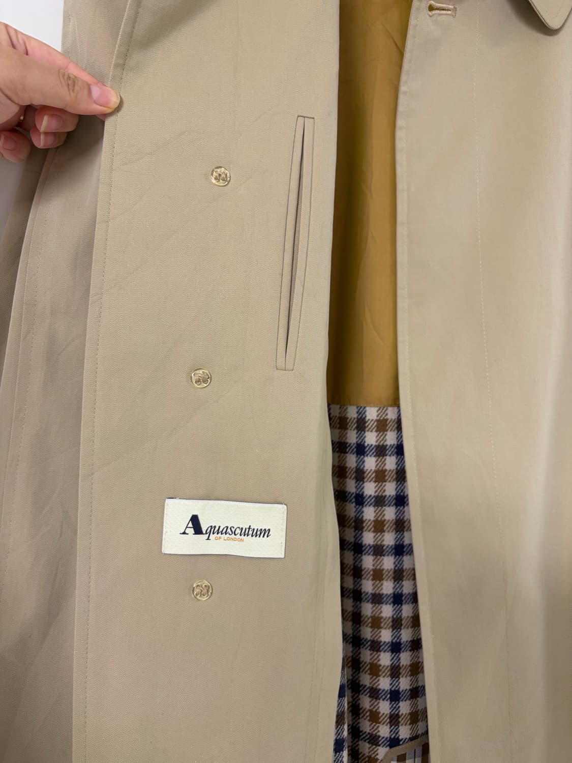 아쿠아스큐텀 Aquascutum 영국제 발마칸 코트  상품이미지5