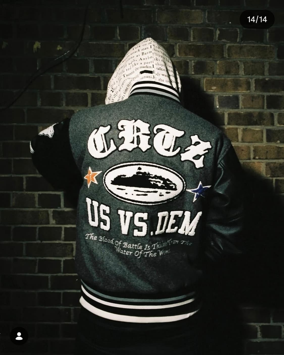 corteiz 코르테이즈 바시티 자켓 l 상품이미지3