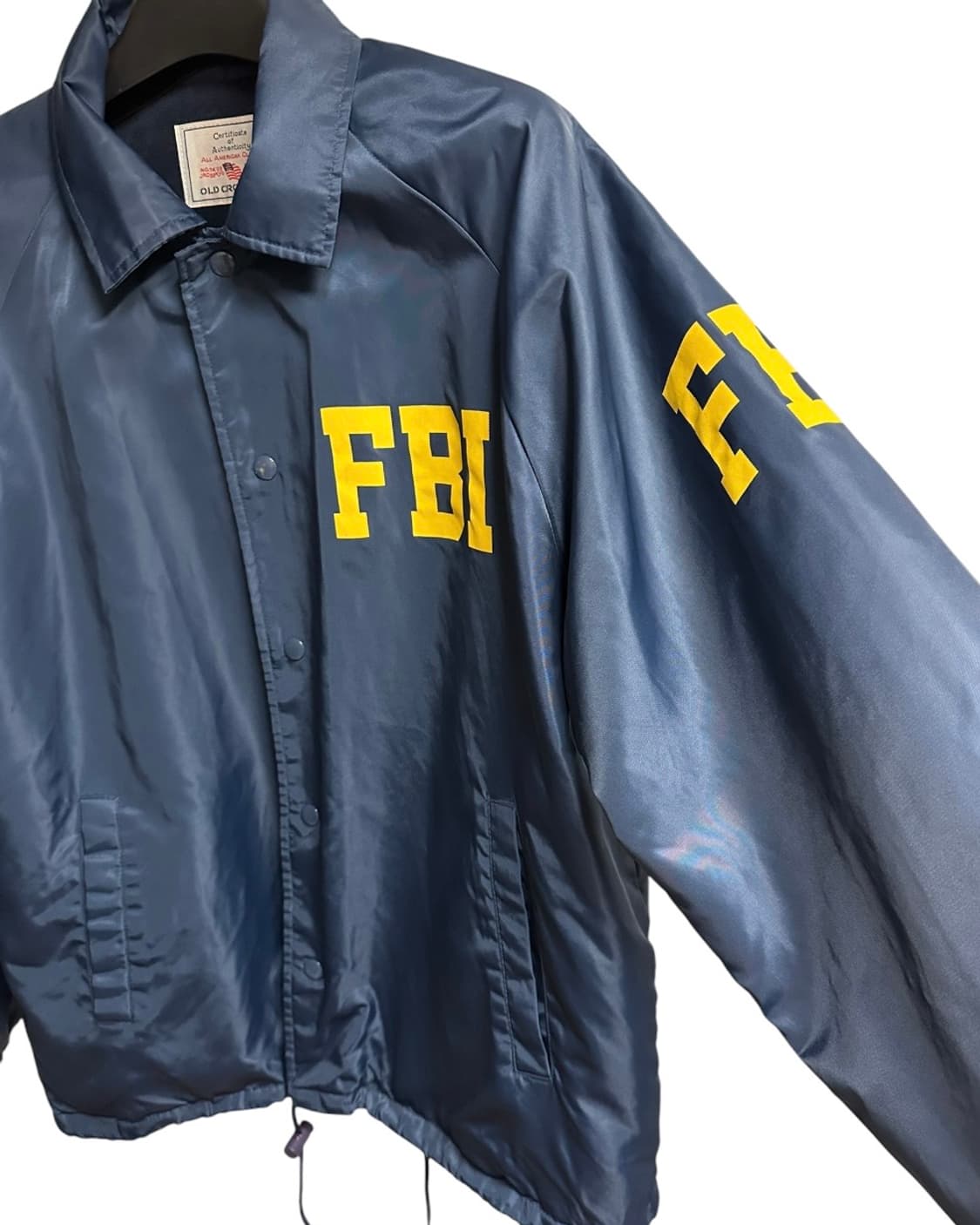 [L] USA F.B.I 올드크로우 코치자켓 네이비 상품이미지2