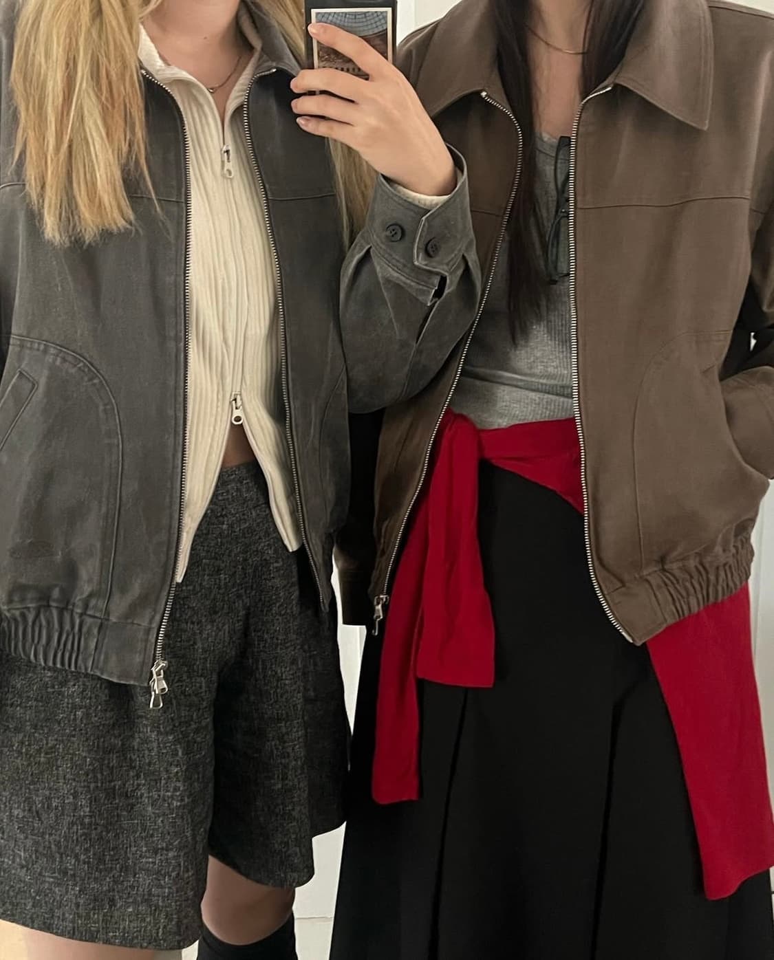 리유니 오버사이즈 빈티지 크랙 자켓 상품이미지6