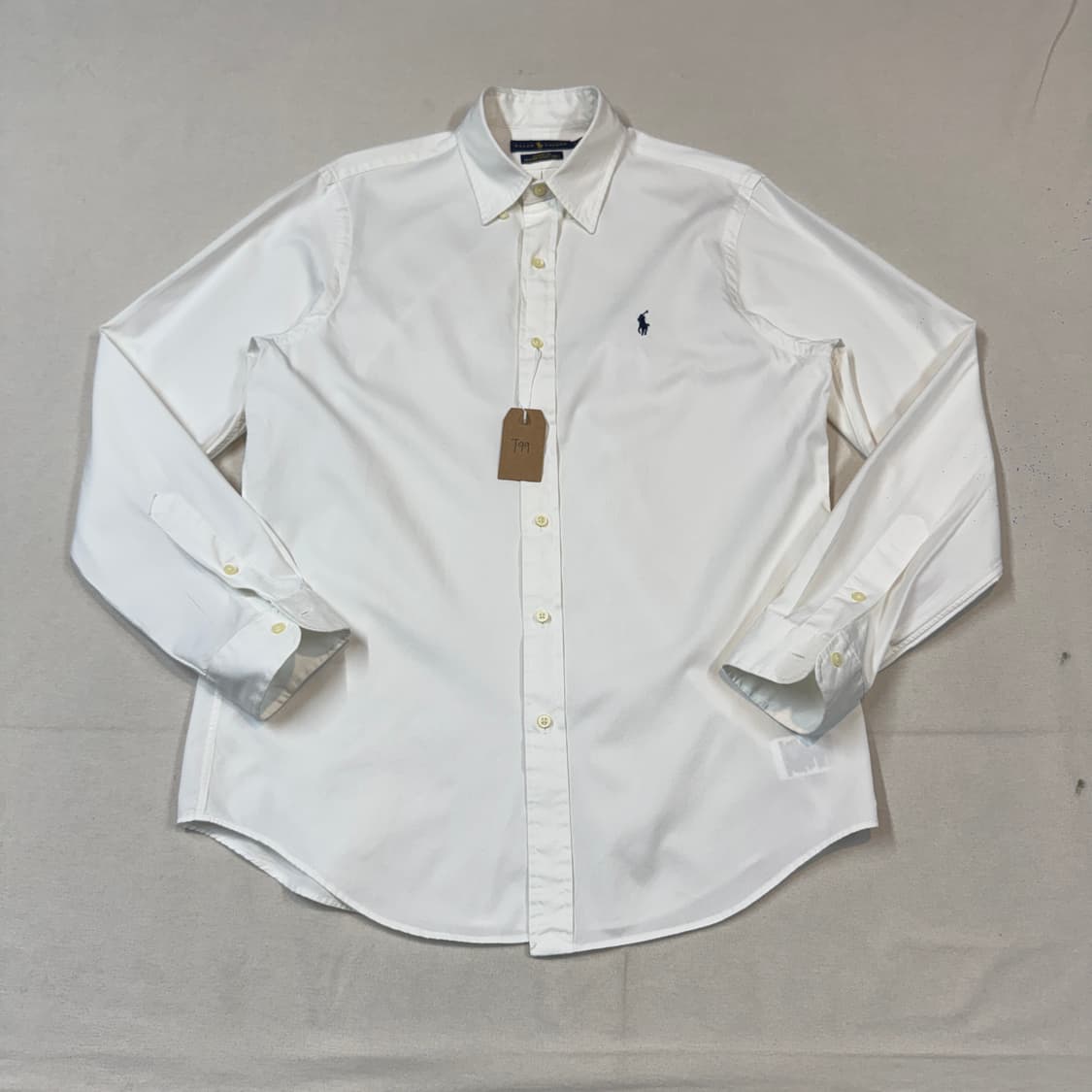 M) 폴로 랄프로렌 클래식핏 트윌 코튼 셔츠 큐알탭 신형 T99 상품이미지1