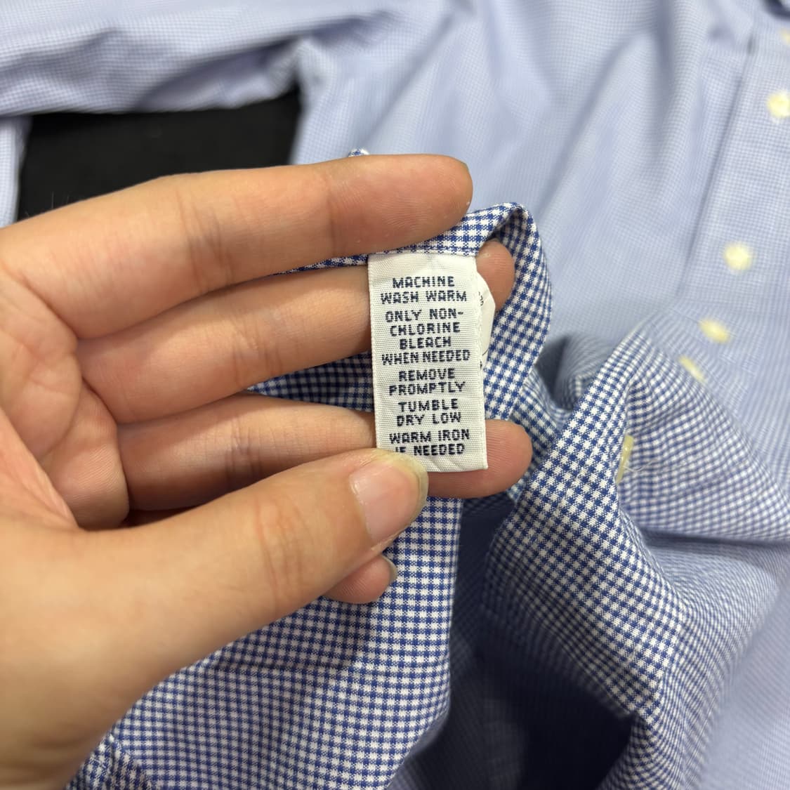 100-105 폴로 랄프로렌 잔체크 와이드카라 셔츠 상품이미지6