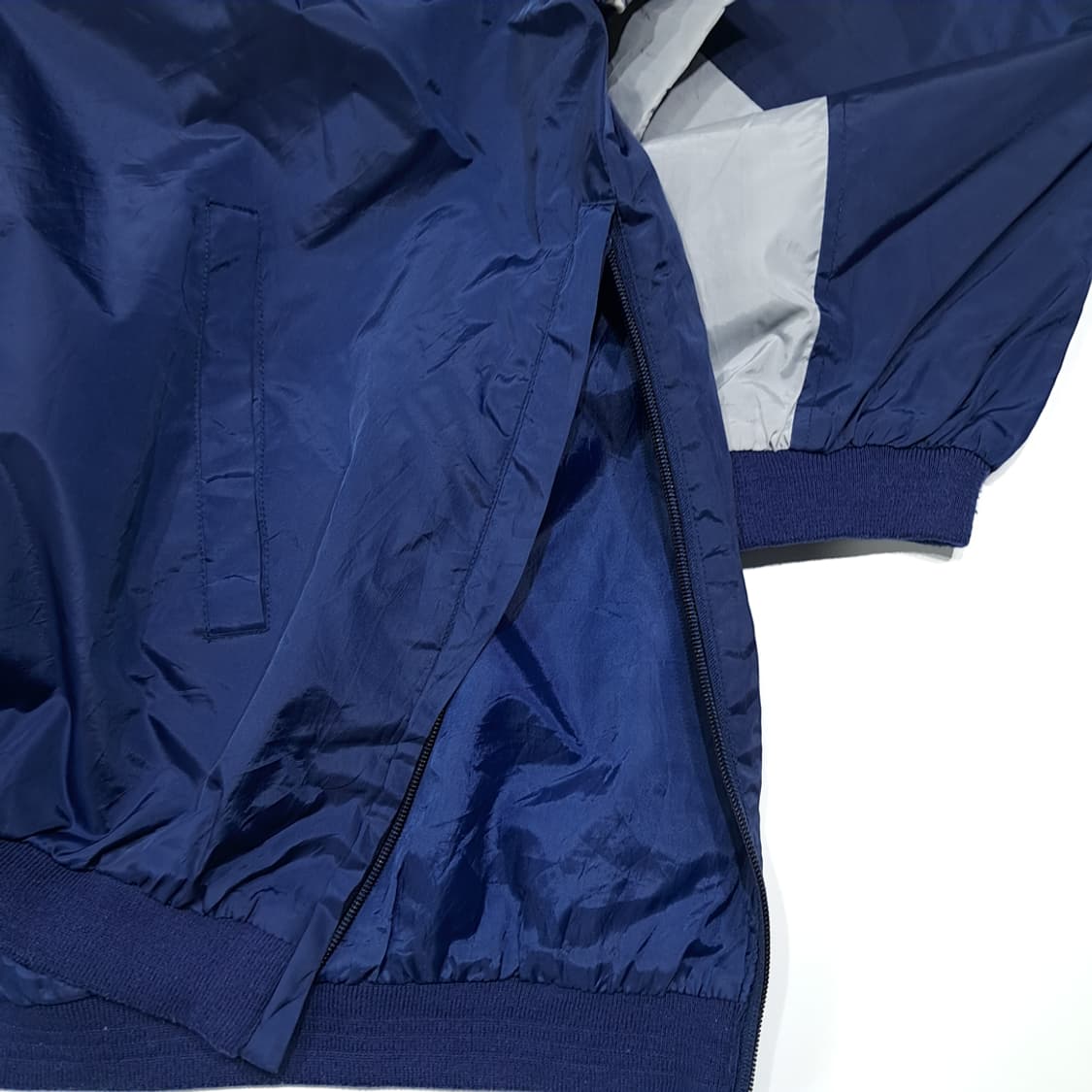 CL304 L 엠엘비 90s 폴리 사이드지퍼 네이비 윈드브레이커 자켓 상품이미지6